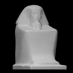 Cube figure of Senenmut with the daughter of Queen Hatshepsut - Neferure