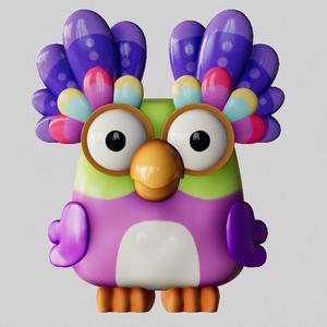 Chattermax Loud Parrot Toy - 3D Printable Model from Bluey (STL File)