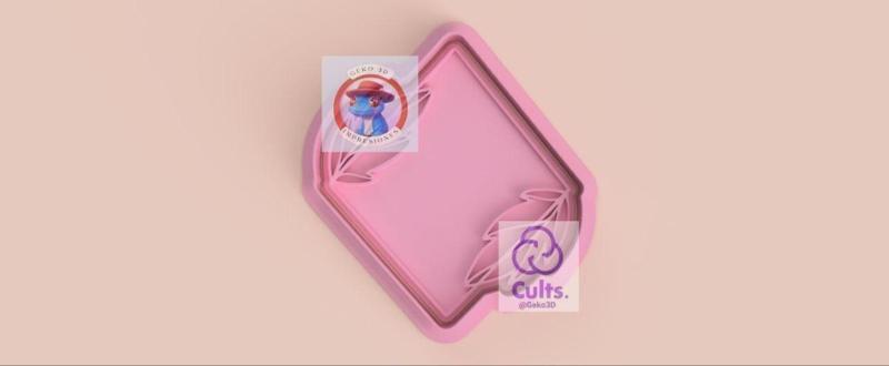 Floral frame cutter (vintage frame cookie cutter)