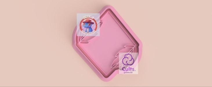 Floral frame cutter (vintage frame cookie cutter)