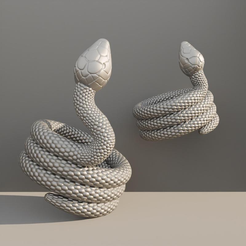 Snake ring Version 3 Different pattern  / Anillo de serpiente versión 3 patron diferente