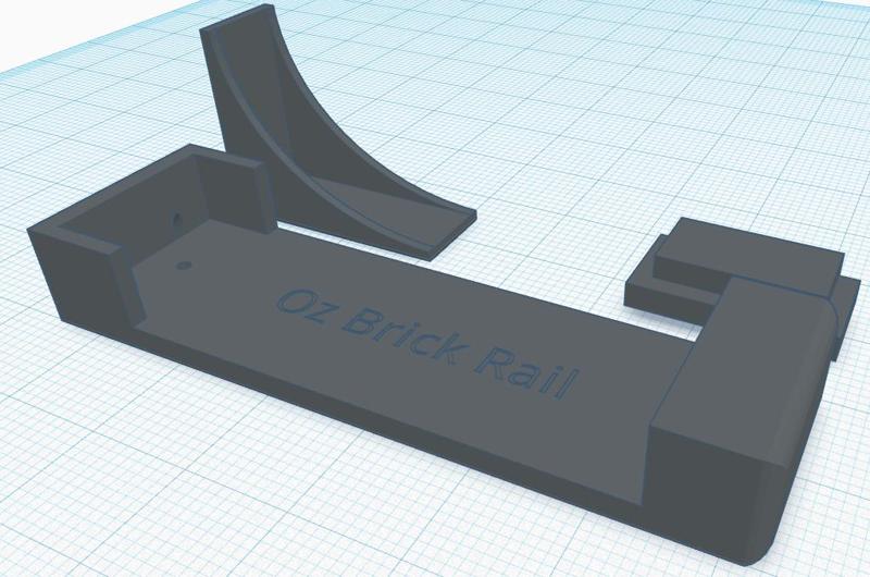 Brick Train Track Mount for Architraves
