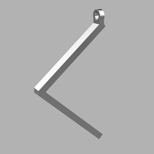 Letter C Greek Style Necklace Amulet