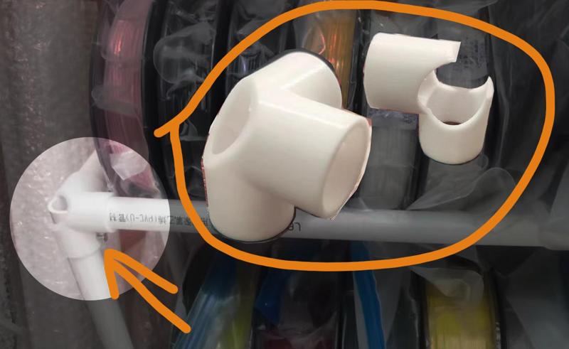 Homemade Filament Holders Quad Connector