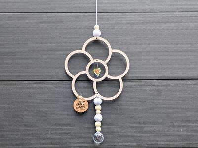 Elegant Flower Suncatcher Frame