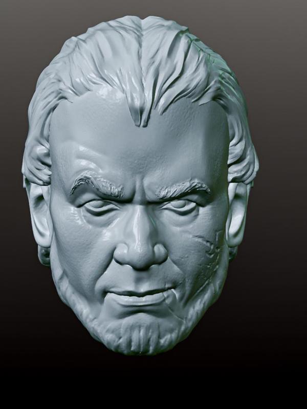 Action figure head "Authentic European Knight 14th century"