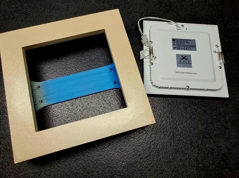 LED spotlight housing 170x170 for recessed mounting