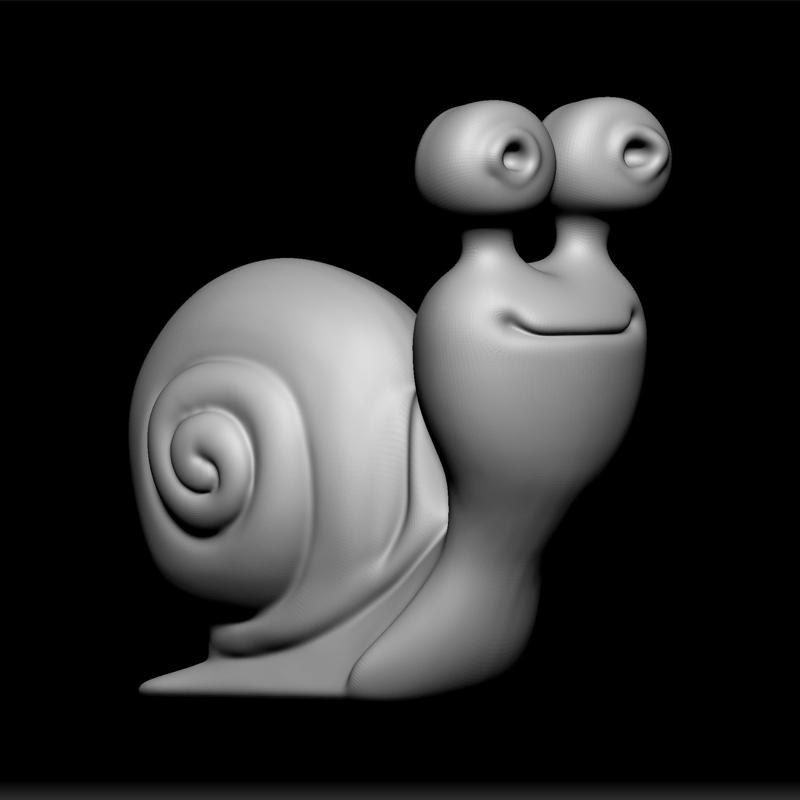Snail Toon - Snail cartoon cute - Snail Toon Stl - funny Snail toon