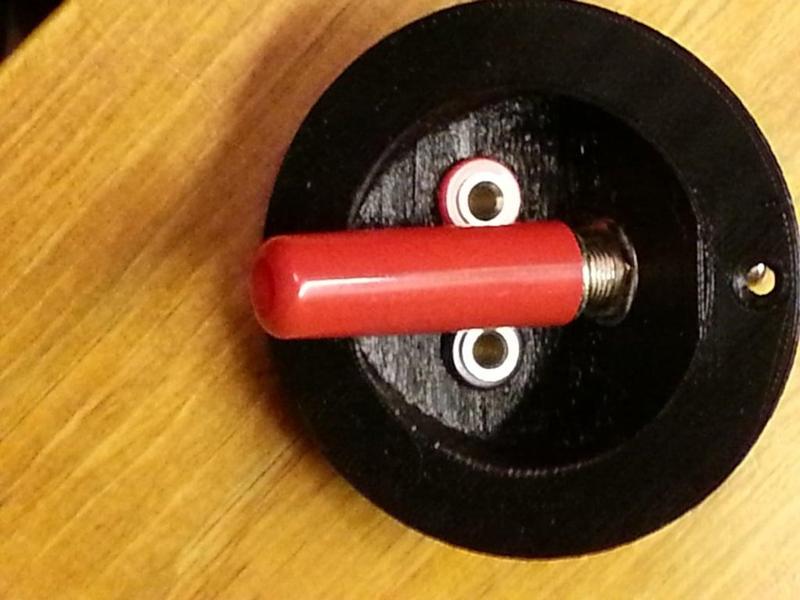 SPEAKER 1/4" JACK & BANANA JACK 2" HOLE INSERT