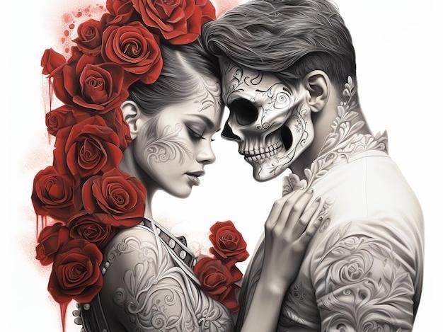 SugarSkull_Love_hueforge