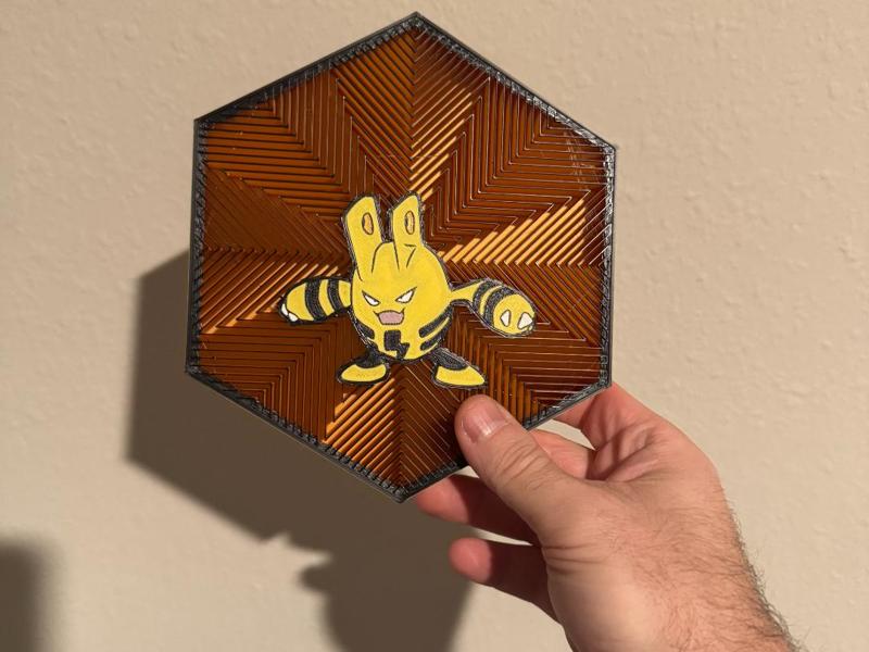 #239 Elekid Hex Wall Art