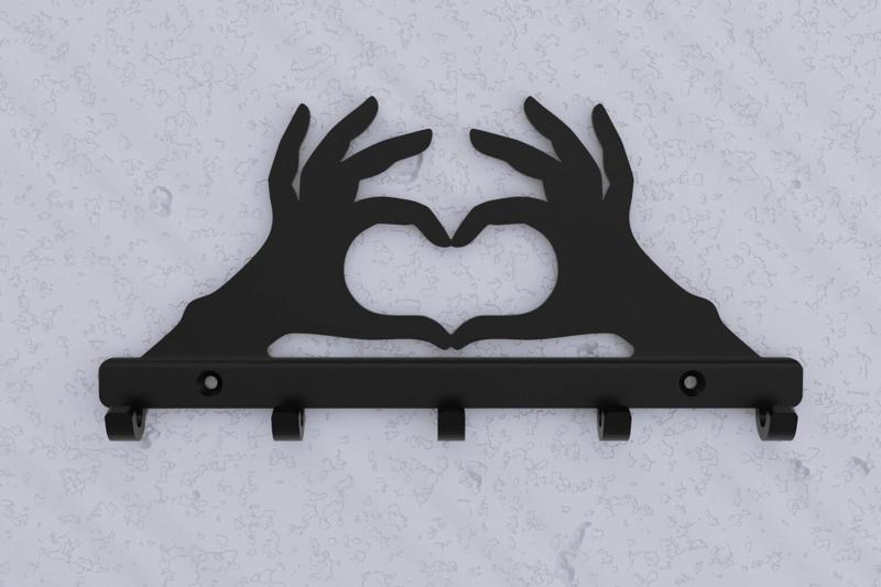 Heart Hands Key Holder