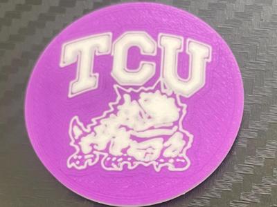 TCU golf ball marker