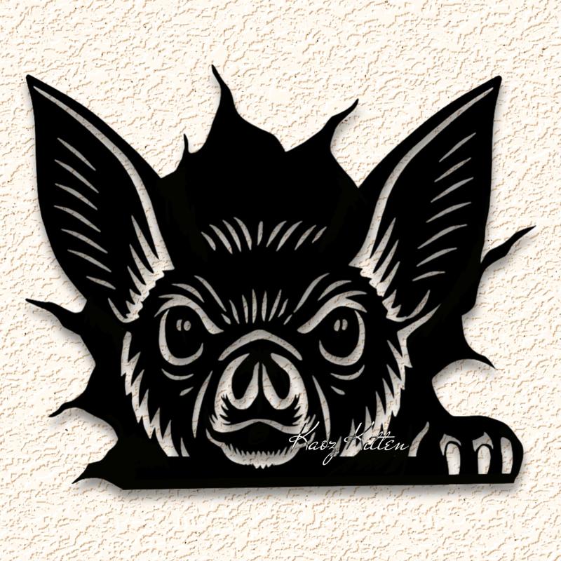 HALLOWEEN BAT WALL DOOR TOPPER wall art home decor