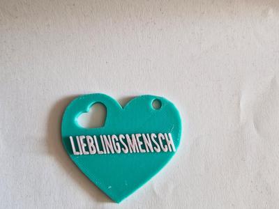 Heart Keychain Favorite Person