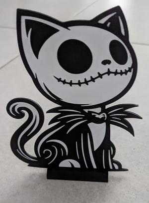 Jack Skellington Cat With support