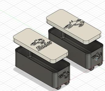 Ender Storage Box embossed/debossed options + Steps File