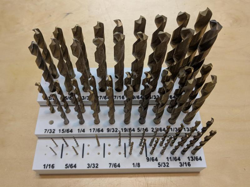 SAE 29 piece drill bit organizer