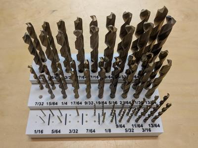 SAE 29 piece drill bit organizer