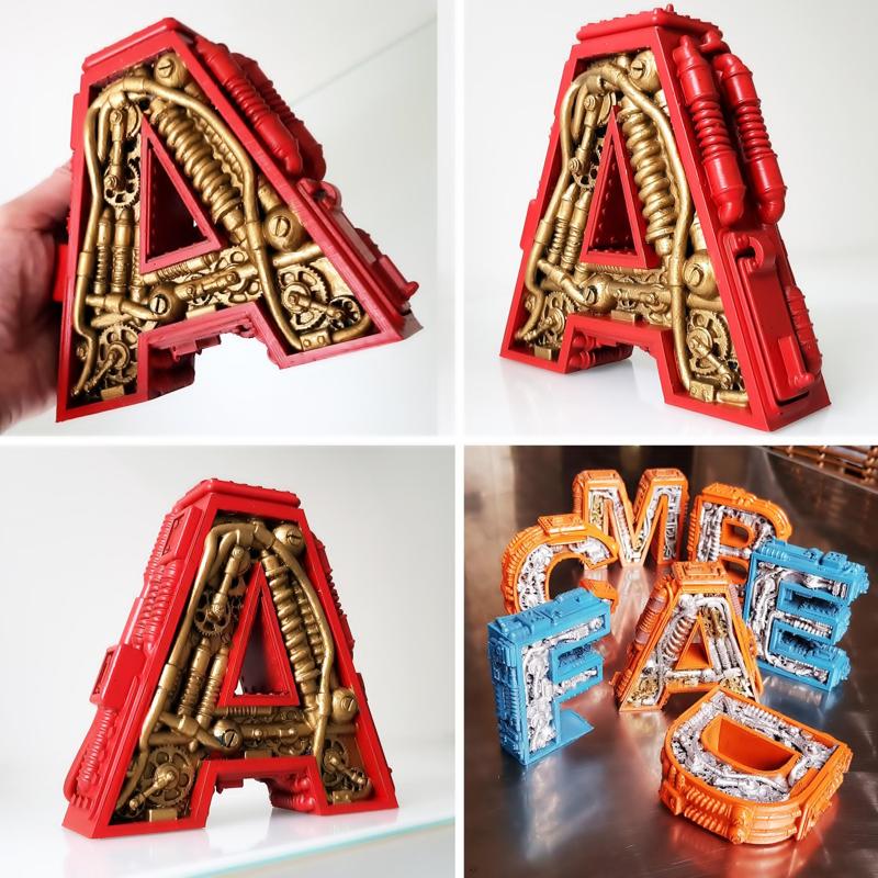 LETTER A STEAMPUNK, LETTER A
