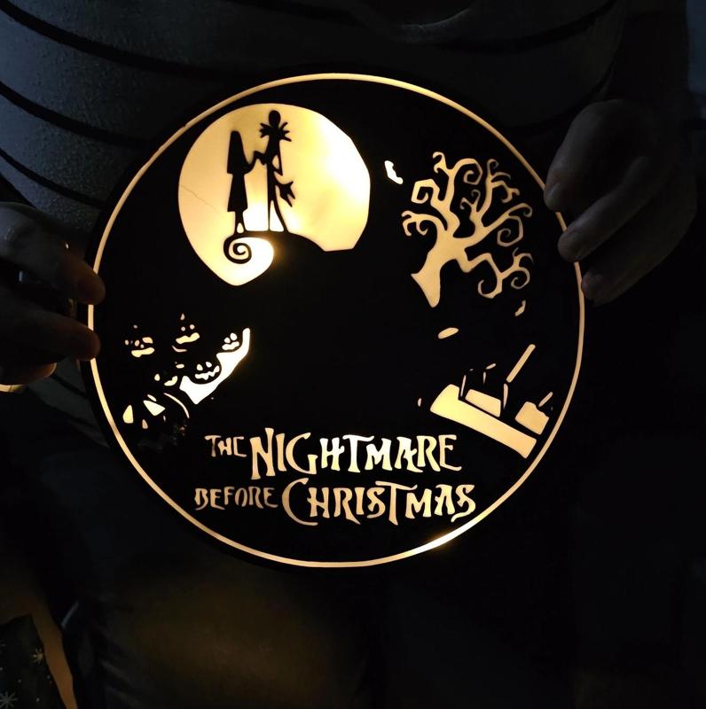 THE NIGHTMARE BEFORE CHRISTMAS LIGHTBOX