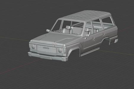 Bodywork (RC) 1/10 TOYOTA Land Cruiser FJ 60