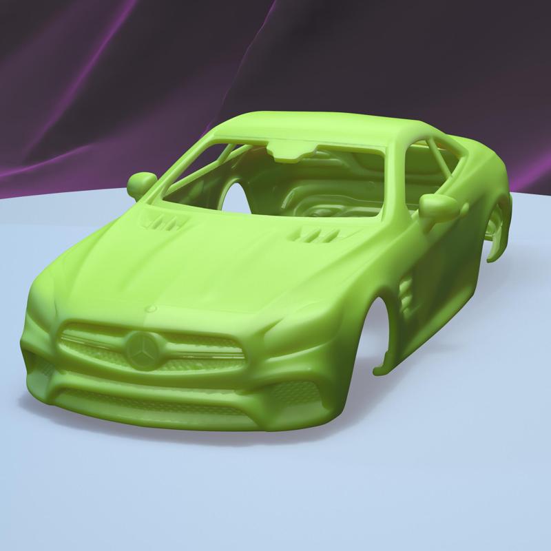 Mercedes Benz SL-class 2015 (1/24) printable car body