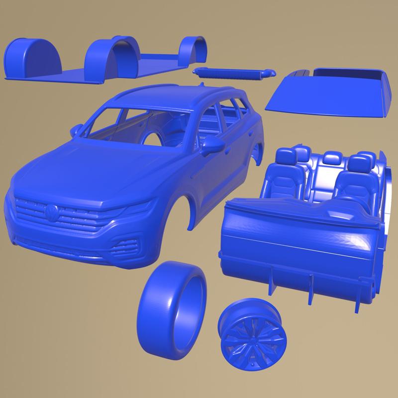 Volkswagen Touareg 2019 PRINTABLE CAR IN SEPARATE PARTS