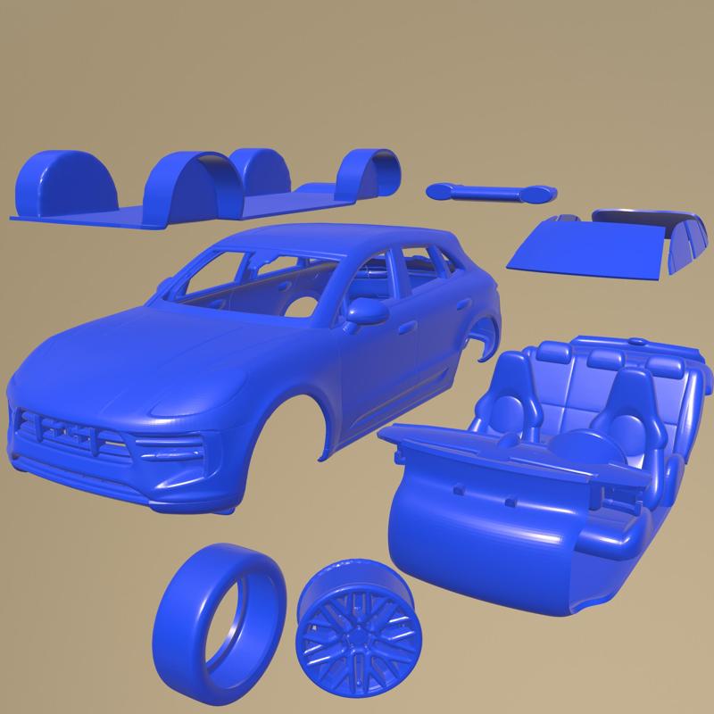 Porsche Macan Gts 2020 PRINTABLE CAR IN SEPARATE PARTS