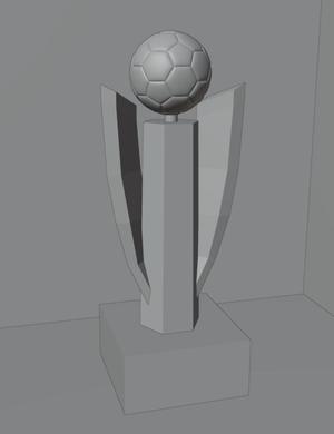 Custom soccer trophy