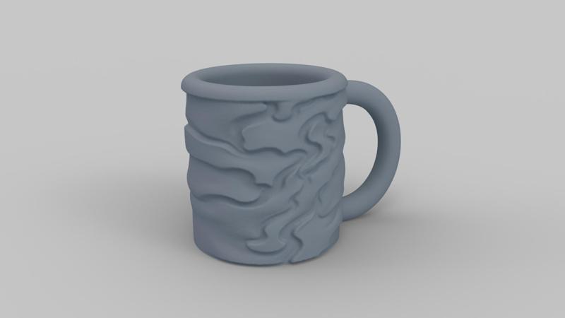 Rustic Beer Mug - Wavy Organic Cup