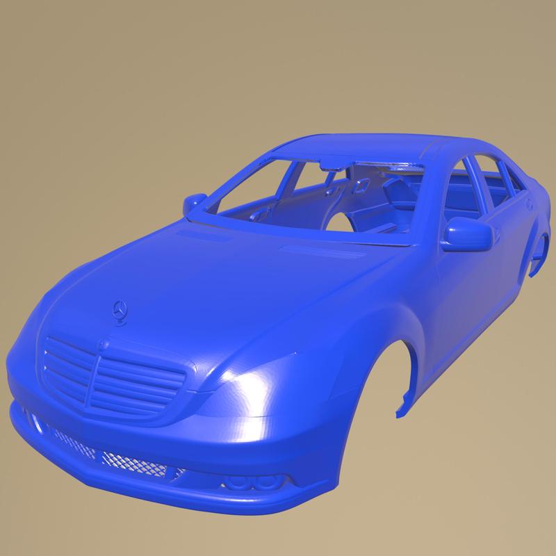 Mercedes-Benz S-Class 2010 PRINTABLE CAR BODY