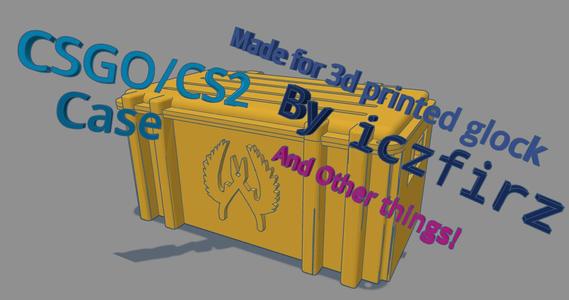 CSGO/CS2 case or box for the 3D glock