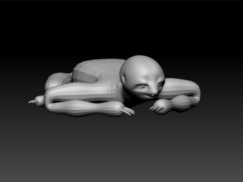 Sloth 3d model for 3d print
