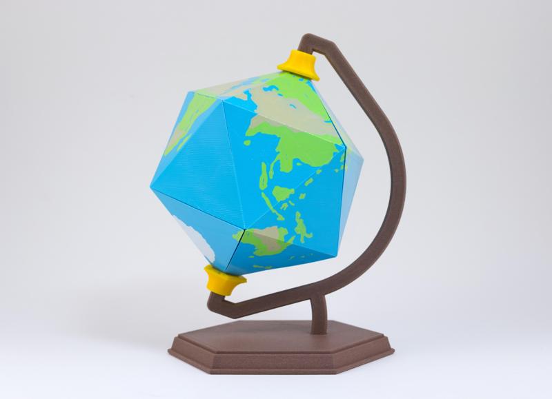 Icosahedron Earth // Folding Polyhedra