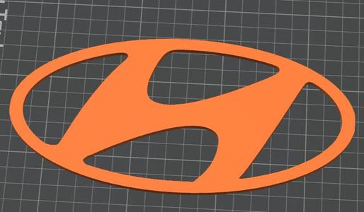 Hyundai - car logo stencil