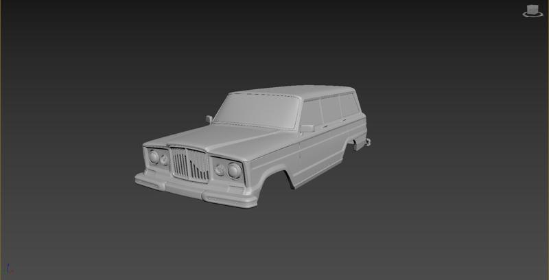Jeep Grand Wagoneer 1963 Body For Print