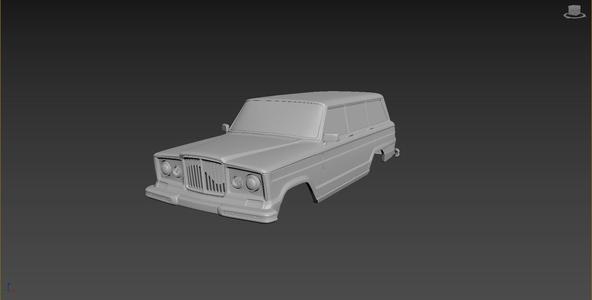 Jeep Grand Wagoneer 1963 Body For Print