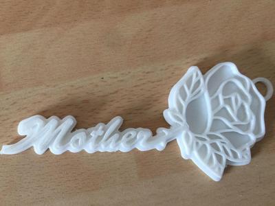 Mother rose keyring