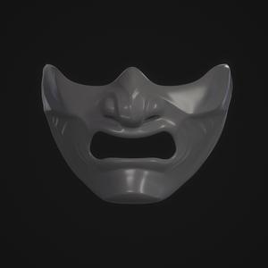 Japanese Samurai Mask 3D print ready