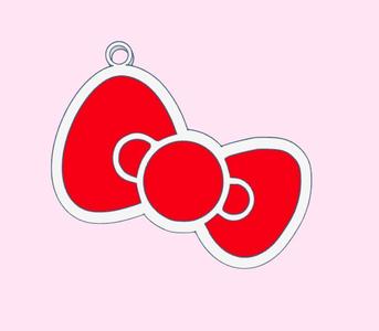 Hello Kitty Bow Keychain Cute Kawaii Sanrio Anime