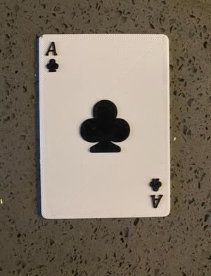 ace of clubs throwing card