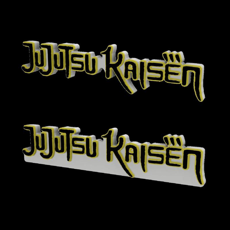 3D MULTICOLOR LOGO/SIGN - Jujutsu Kaisen (2 Variations)