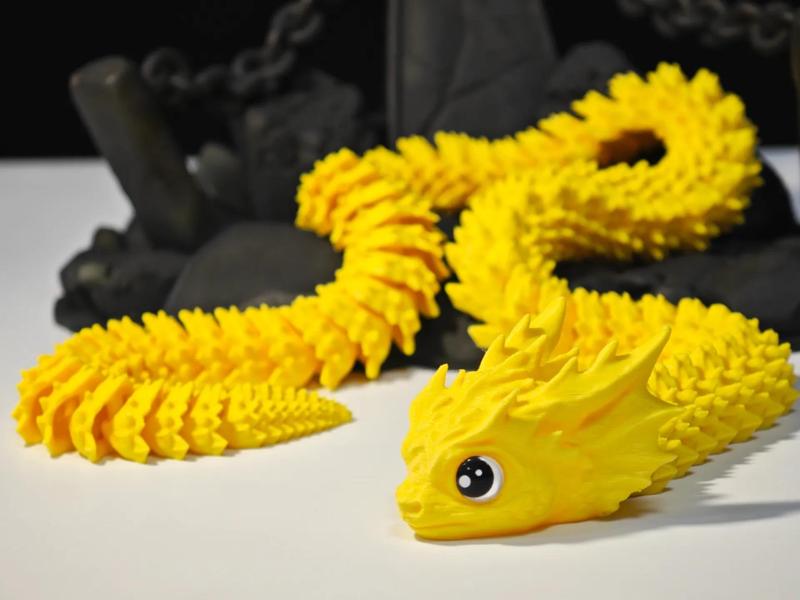 Year of the Snake - Winged Serpent ~ Print-in-Place Articulated Snake