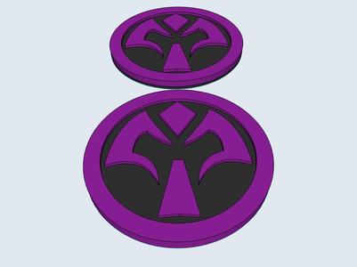 Phantasy Star Online (PSO) Purplenum Section ID Badge