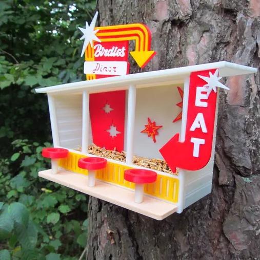 RETRO BIRD FEEDER (nosupport)