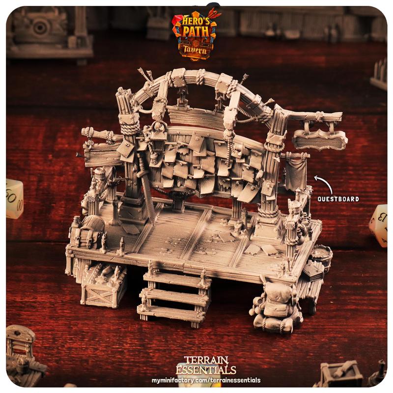 Taver Terrain - Quest Board (Pre-Supported)