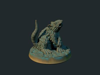 Giant rat (supportless, FDM friendly)