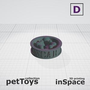 Pet - Dog - Bowl - Oscar - customized - slow feeder