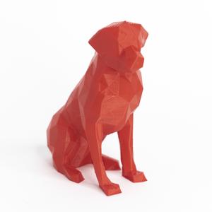 low poly dog labrador